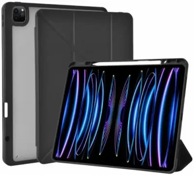 Чехол-книжка WIWU Defender Protective Case для Apple iPad 10.9"/11" (2018-2021) (полиуретан с подставкой) (черный) для Apple iPad Pro 11 (2018) / Pro 2 (11) 2020 / Pro 3 (11) 2021/Pro 4 (11) 2022 / Электроника | V4.Market