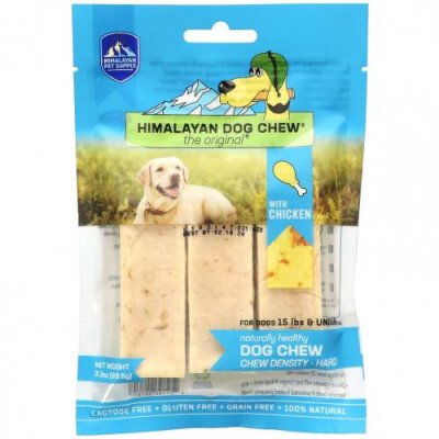 Himalayan Pet Supply, Himalayan Dog Chew, твердый, для собак до 15 фунтов, курица, 93,6 г (3,3 унции) Лакомства для питомцев / Аптека | V4.Market