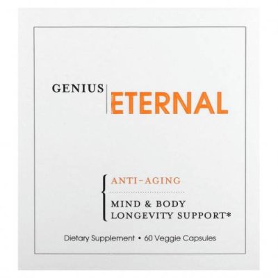 The Genius Brand, Eternal, антивозрастное средство, 60 растительных капсул Фосфатидилсерин / Аптека | V4.Market