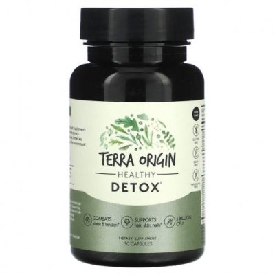 Terra Origin, Healthy Detox, 30 капсул Средства для детоксикации и очищения / Аптека | V4.Market