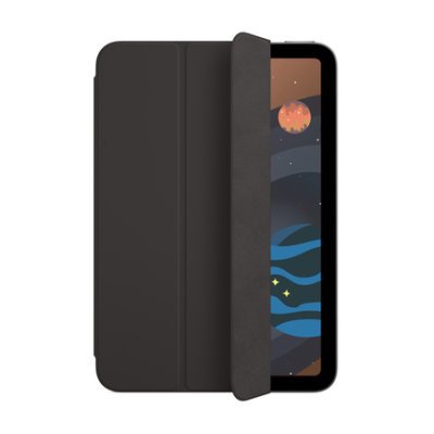 Чехол-книжка Smart Folio Cover для Apple iPad mini 6 (2021) (полиуретан с подставкой) (Black) для Apple iPad mini 6 (2021) / Электроника | V4.Market