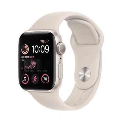 Apple Watch SE Gen 2 44mm (GPS) Starlight Aluminum Case with Starlight Sport Band (M/L) (MNTE3/MRE53) Apple Watch SE Gen 2 / Электроника | V4.Market