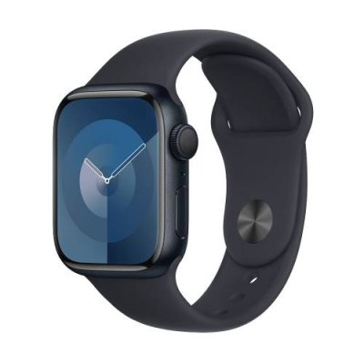 Apple Watch Series 9 41mm (GPS) Midnight Aluminum Case with Midnight Sport Band (M/L) (MR8X3) Apple Watch Series 9 / Электроника | V4.Market