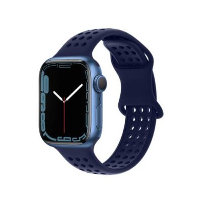 Ремешок Hoco WA08 Flexible для Apple Watch 42/44/45/49mm силикон (синий) Ремешки и браслеты для умных часов Apple / Электроника | V4.Market