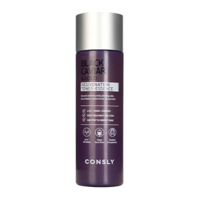 Consly Black Caviar & Gold Rejuvenation Toner-Essence Тоник для лица / Товары для красоты | V4.Market