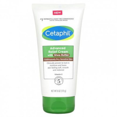 Cetaphil, Улучшенный успокаивающий крем с маслом ши, 6 унций (170 г) Масло ши / Аптека | V4.Market