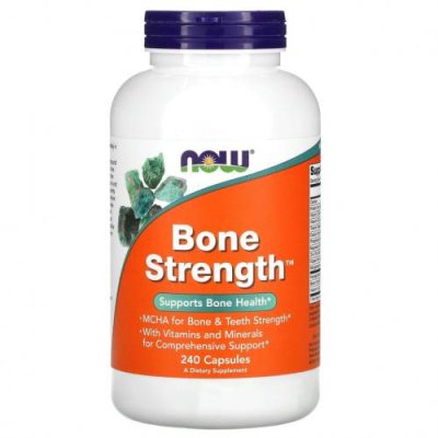 NOW Foods, Bone Strength, поддержка здоровья костей, 240 капсул Формулы для Костей / Аптека | V4.Market