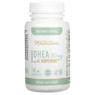 SMNutrition, DHEA with Bioperine , 50 mg , 90 Capsules DHEA / Аптека | V4.Market