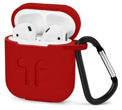 Чехол Silicone Case для AirPods силиконовый (красный) Чехлы и держатели для гарнитур / Электроника | V4.Market