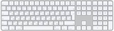 Беспроводная клавиатура Apple Magic Keyboard with Touch ID and Numeric Keypad русская (белый) (MK2C3) Клавиатуры, мыши, тачпады / Электроника | V4.Market