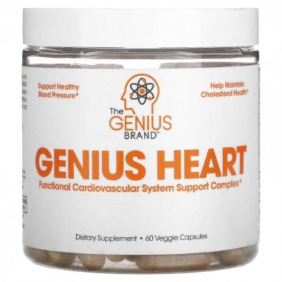 The Genius Brand, Genius Heart, 60 растительных капсул B5 / Аптека | V4.Market