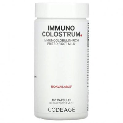 Codeage, Immuno Colostrum, 180 капсул Молозиво / Аптека | V4.Market