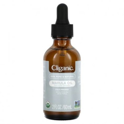 Cliganic, 100% чистое и натуральное, маруловое масло, 60 мл (2 жидк. Унции) Масла для лица / Аптека | V4.Market