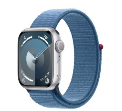 Apple Watch Series 9 41mm (GPS) Silver Aluminum Case with Winter Blue Sport Loop (MR923) Apple Watch Series 9 / Электроника | V4.Market