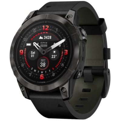 Смарт-часы Garmin Epix 2 Sapphire Black/Titanium DLC with Black Band Garmin / Электроника | V4.Market